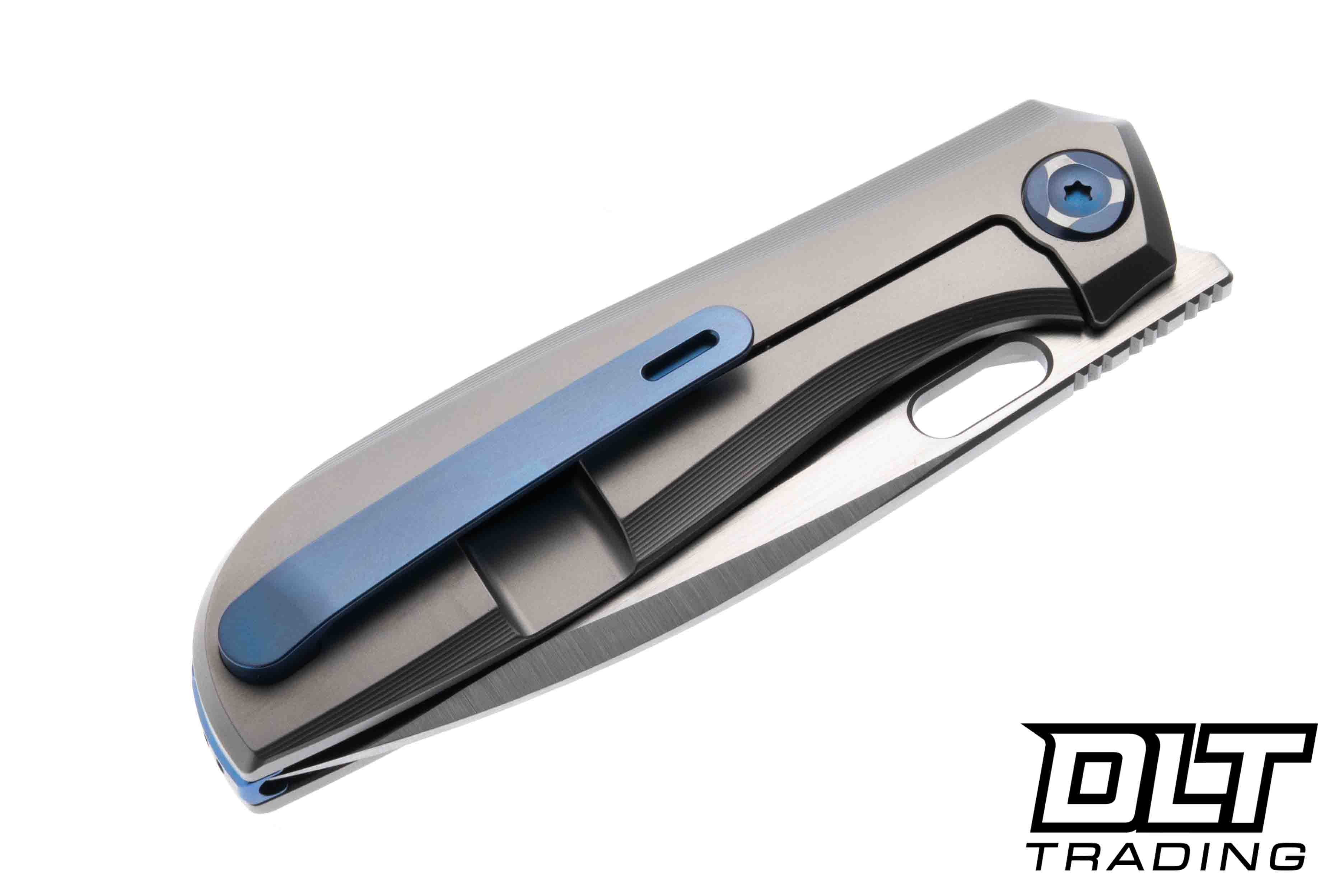 Poikilo Blade Gecko WS1 - Pearlescent Titanium - Blue Accents