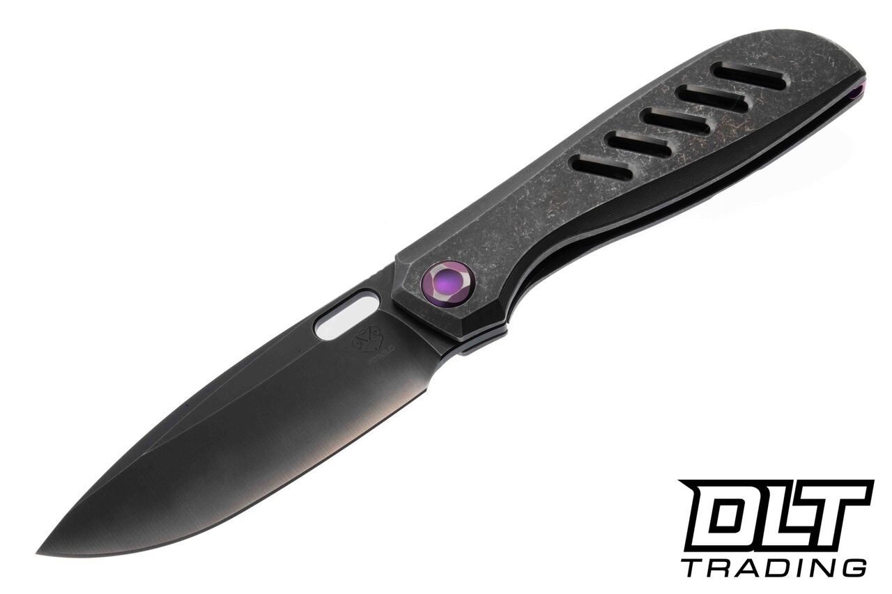 Poikilo Blade Gecko BS5 - Dark Stonewash Titanium - Purple Accents