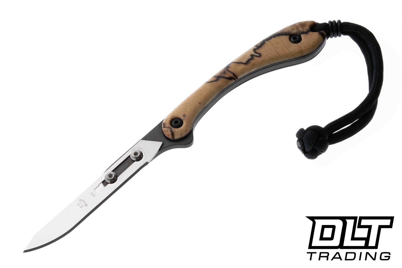 Banzelcroft Scalpel - Spalted Maple - Black Liner - DLT Trading