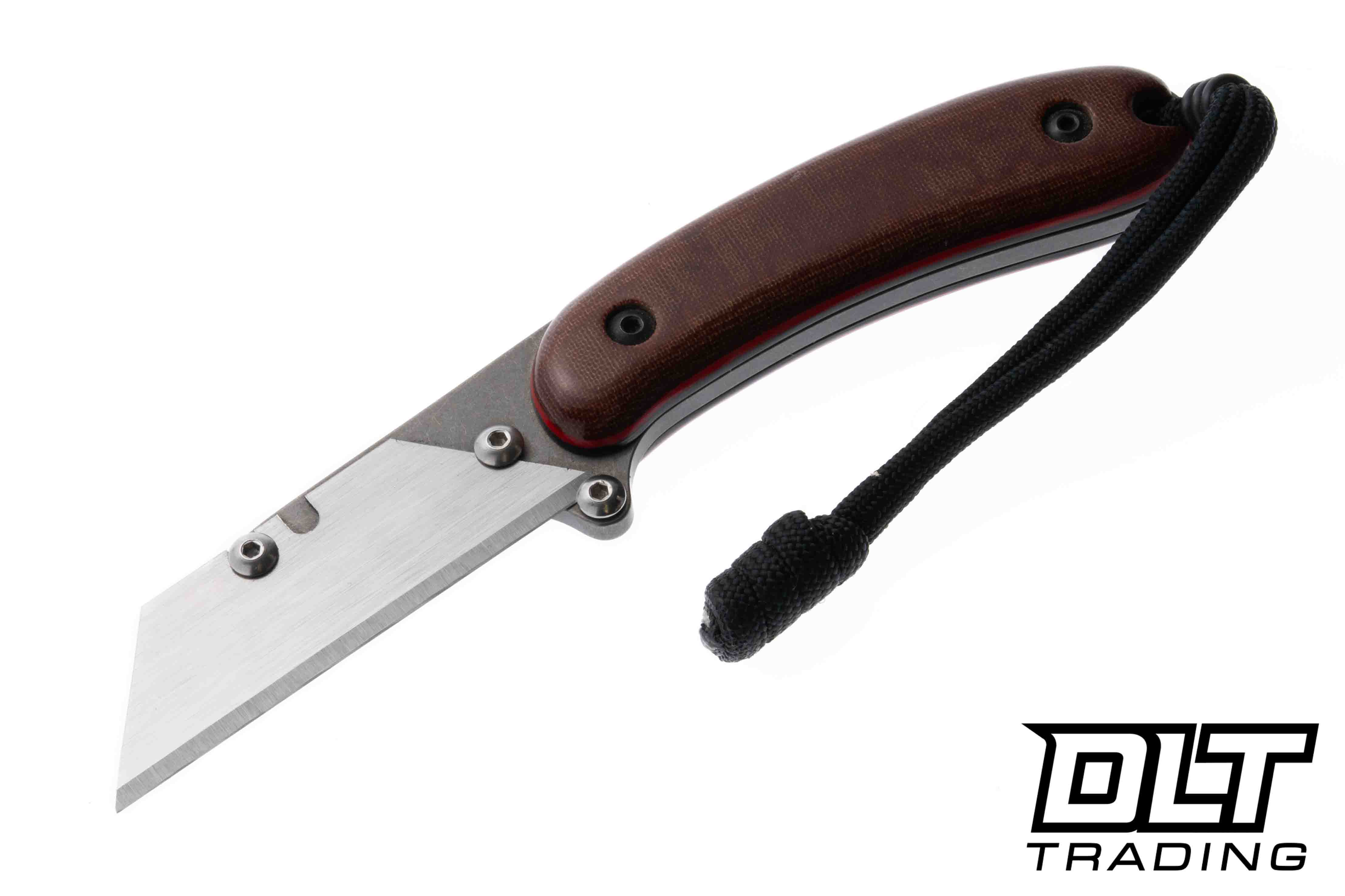 Banzelcroft MEK - Old Stock Natural Canvas Micarta - Carbon Fiber