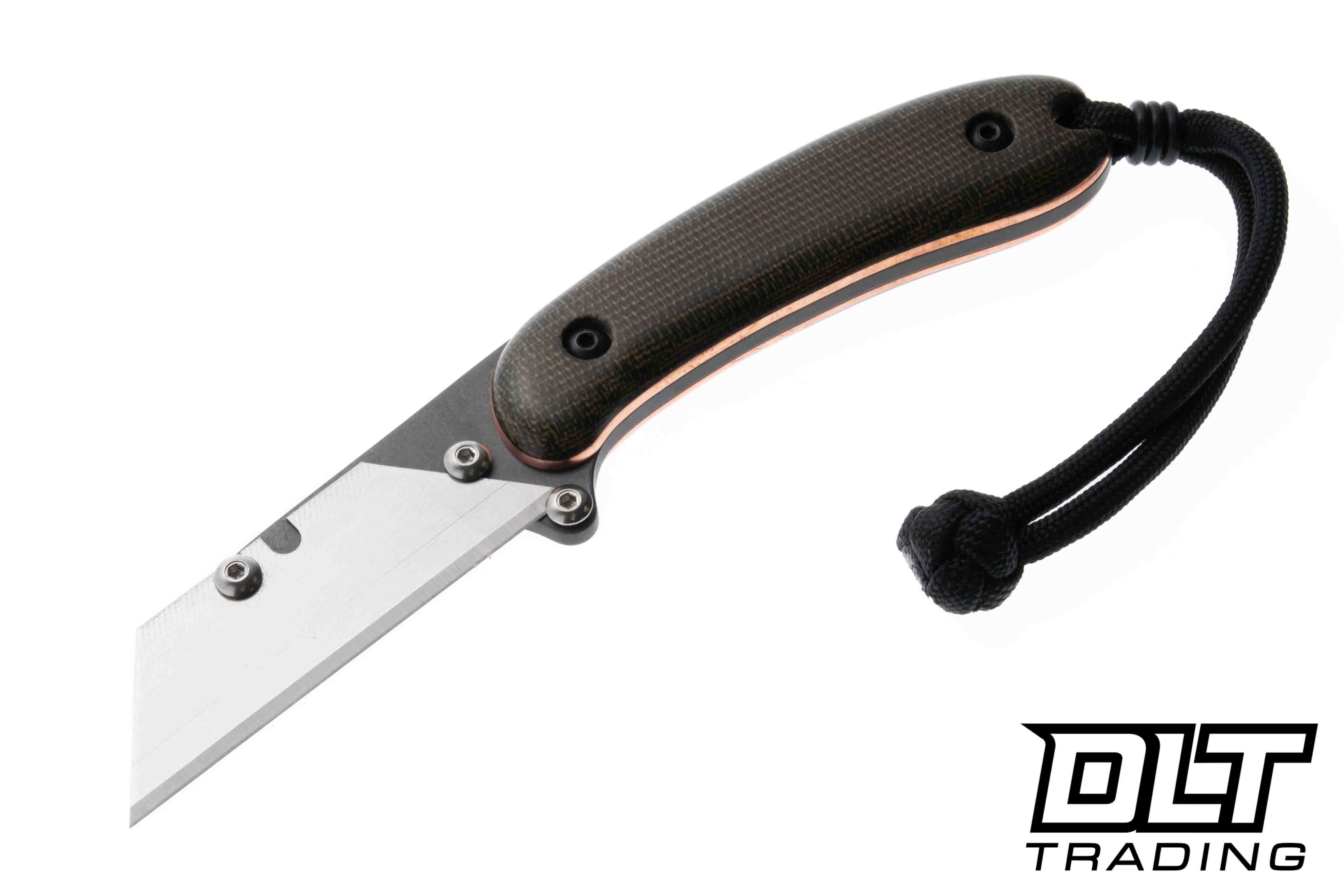 Banzelcroft MEK - Olive Drab Canvas Micarta - Copper Liner - DLT