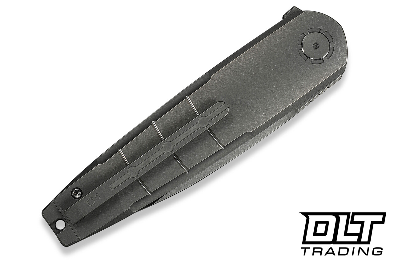 WE Knife 24046-2 Hull - Gray Titanium - Drop Point Stonewashed