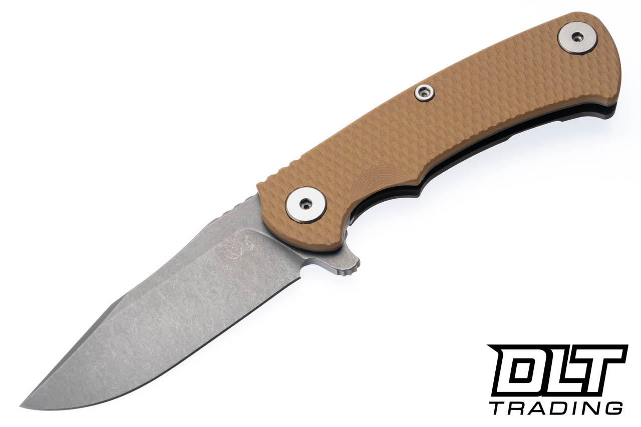 Hinderer Project X Clip Point S45VN - Battle Bronze Anodized