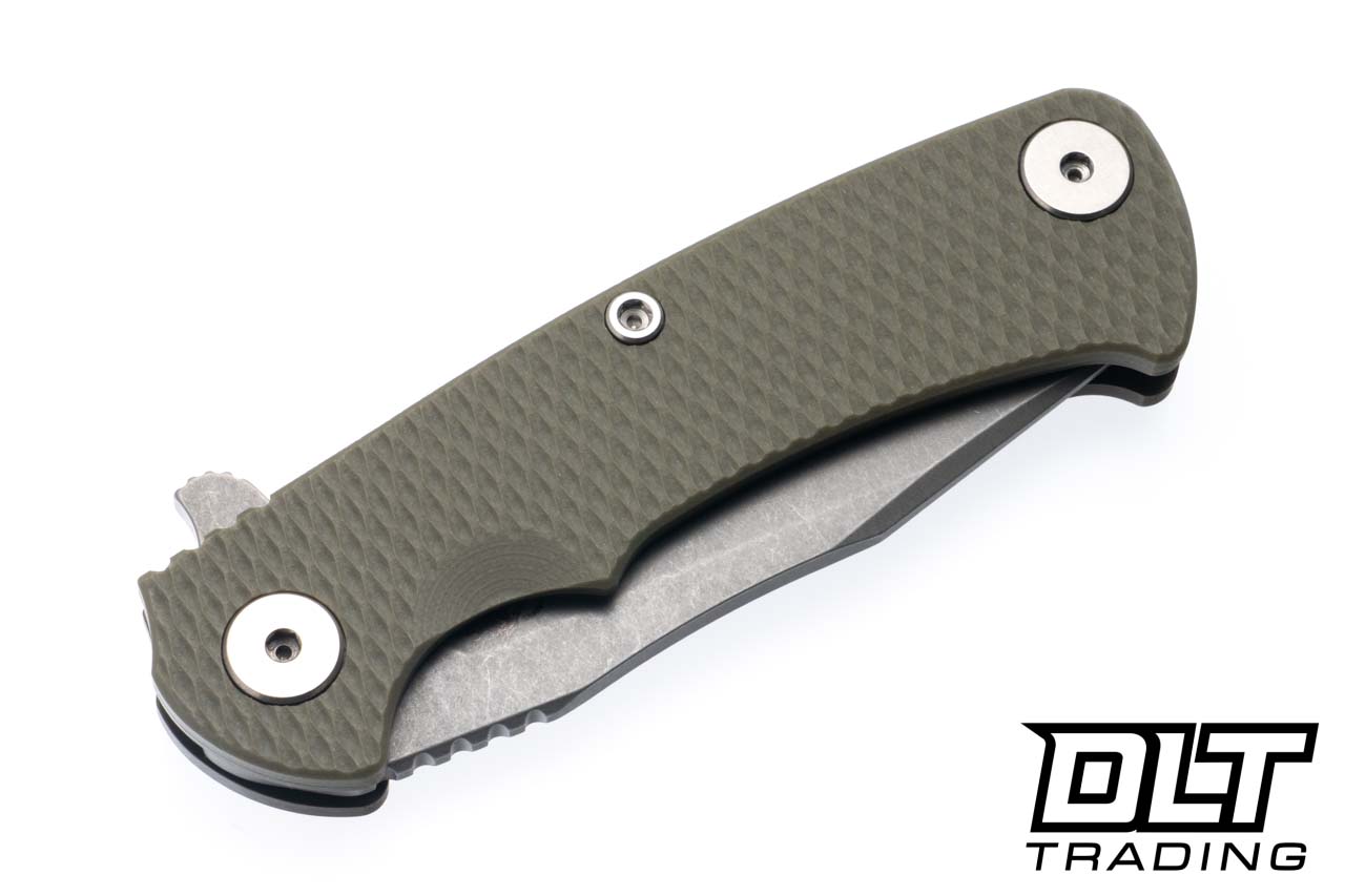 Hinderer Project X Clip Point S45VN - Battle Bronze Anodized