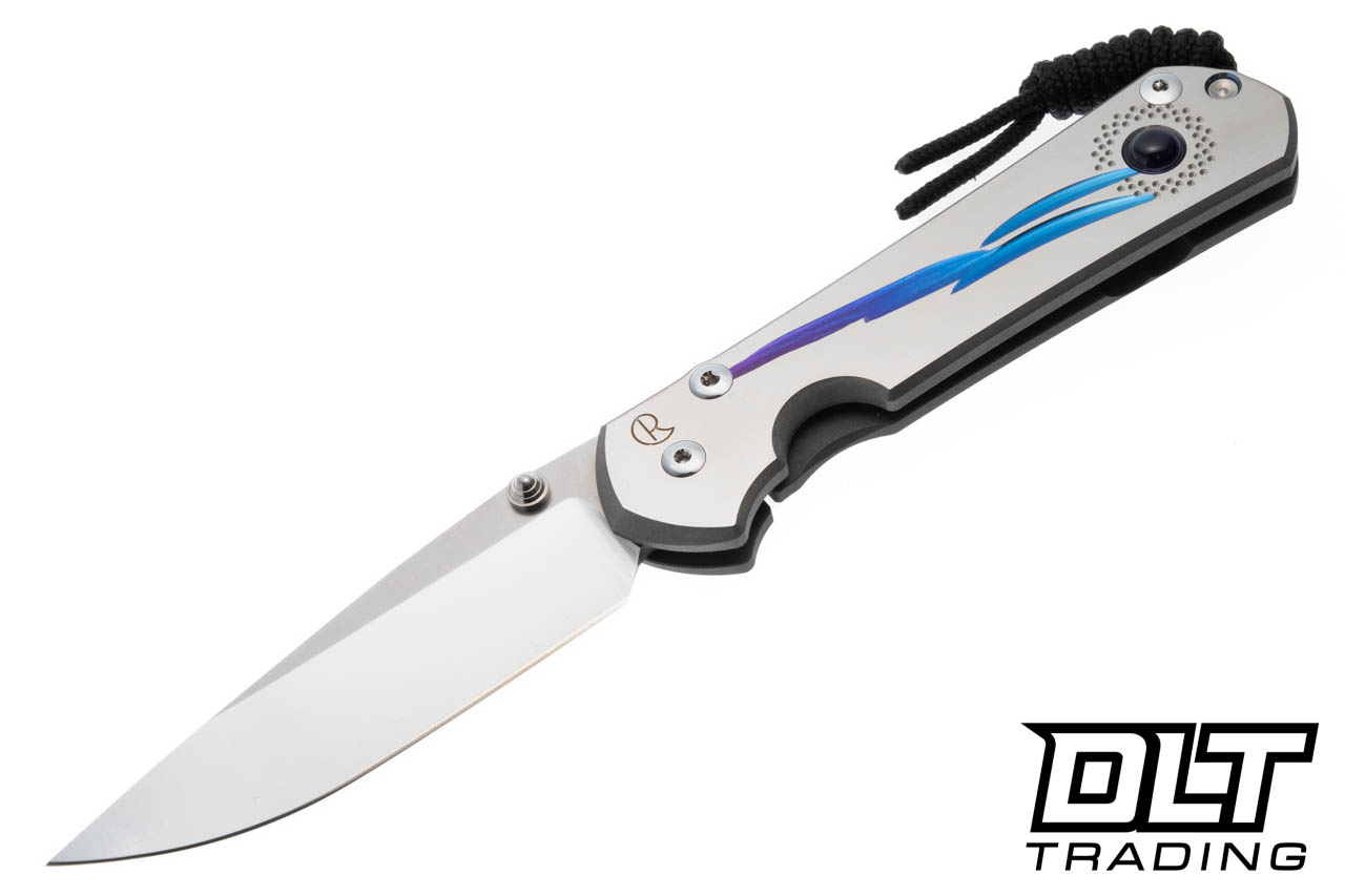 Chris Reeve Large Sebenza 31 - Unique Graphic - Cabochon Inlay