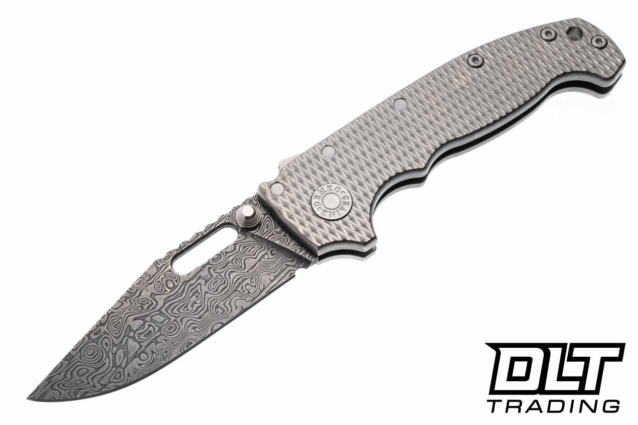 Demko AD20I Slim Damasteel - Yggdrasil Slotted Clip Point