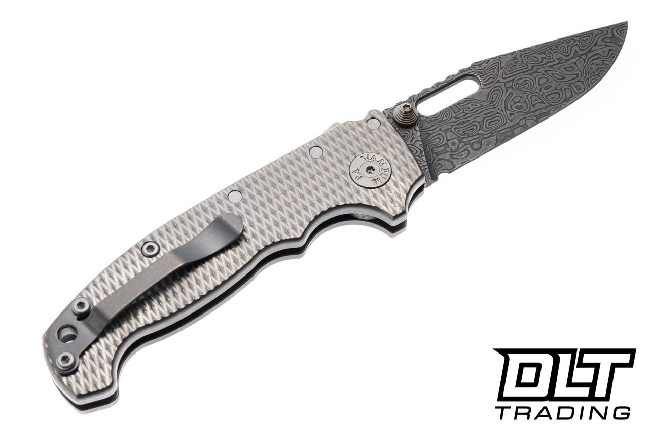 Demko AD20I Slim Damasteel - Yggdrasil Slotted Clip Point