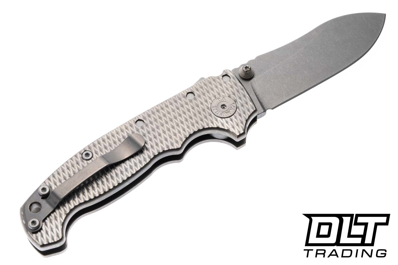 Demko AD20 Butcher MagnaCut - Stonewashed - Textured Titanium