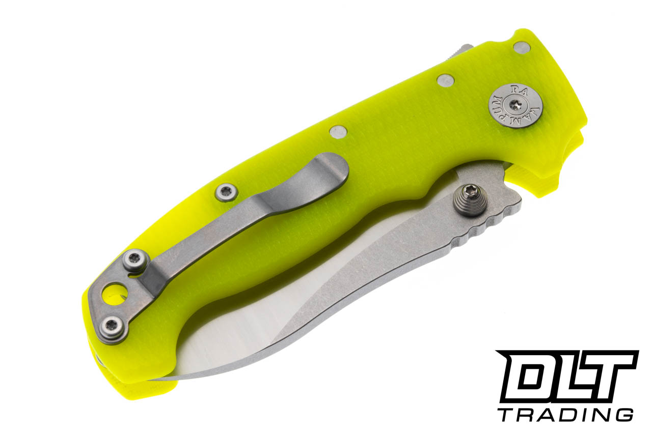 Demko AD20 Butcher MagnaCut - Stonewashed - Two Tone Dayglow G-10