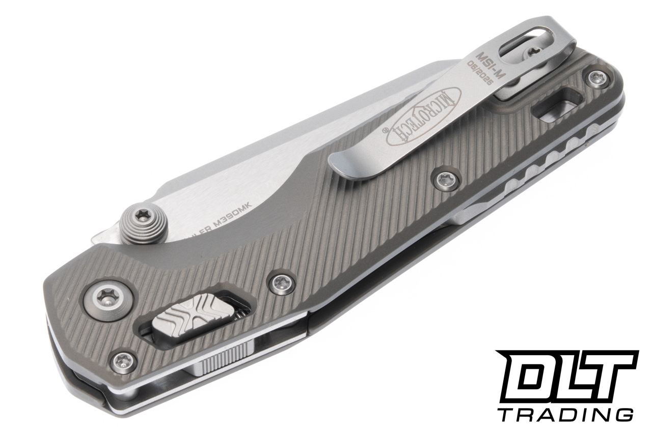 Microtech MSI Mini Ram-Lok - Natural Clear Fluted Handle