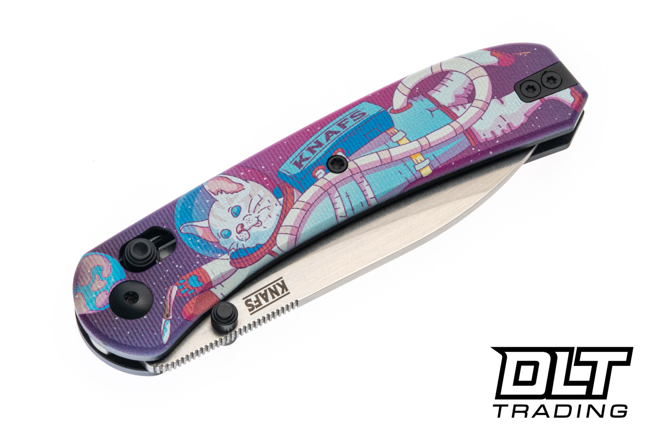 KNAFS Lander 2 - Kitty Cosmic Crew G-10 - Gray Stonewash S35VN