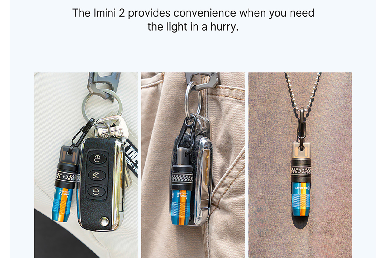 Olight imini 2 Rechargeable Mini Flashlight - Roadster - DLT Trading