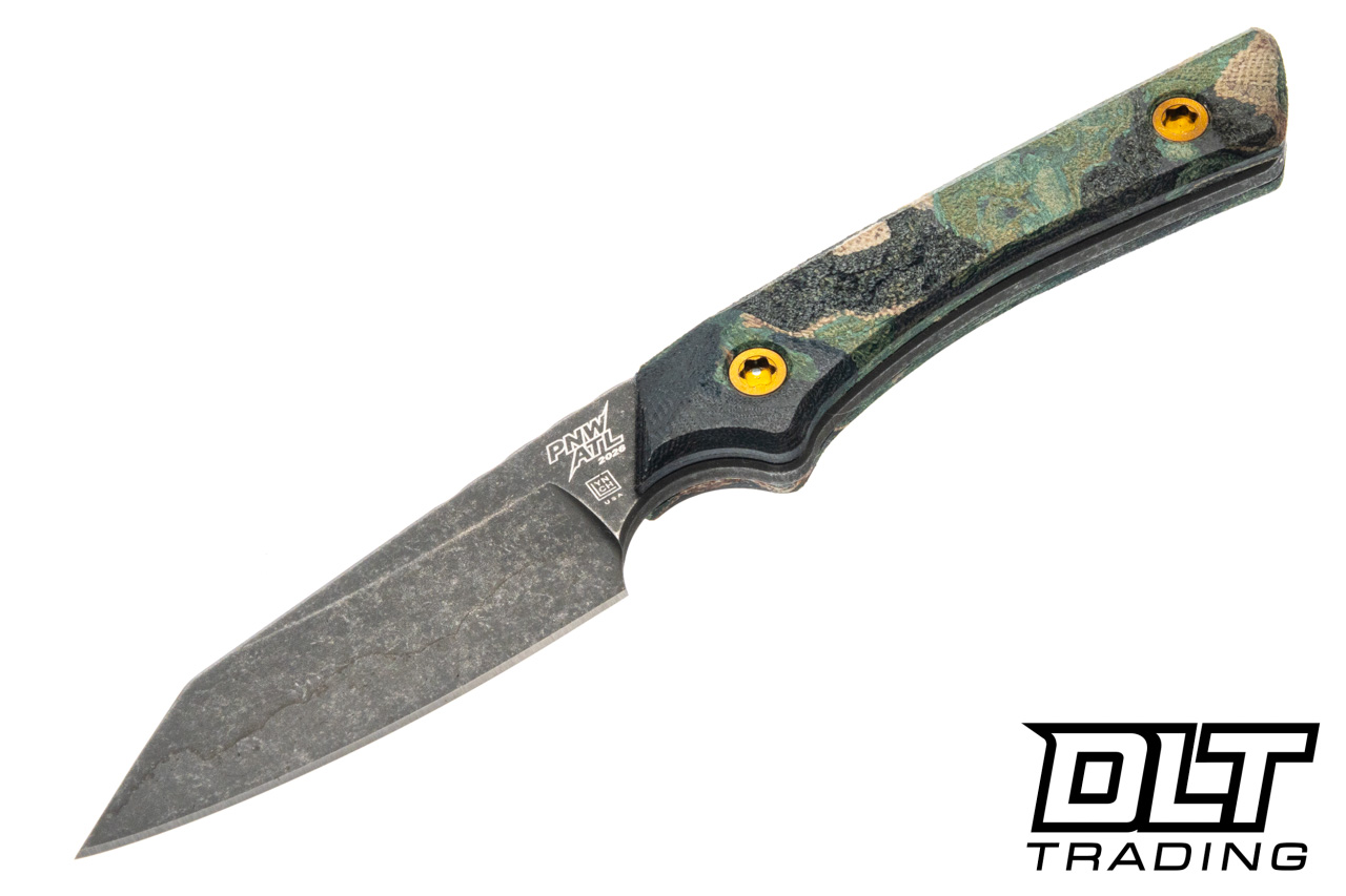 Lynch Northwest Swift Six - Green Burl Micarta - Fauxhamon CPM 10V