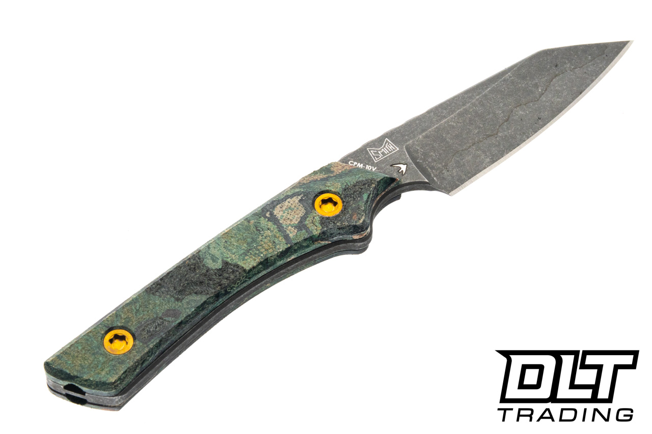 トンクリ☆パパラ2☆ブラウン Lynch Northwest Swift Six - Green Burl Micarta - Fauxhamon CPM 10V