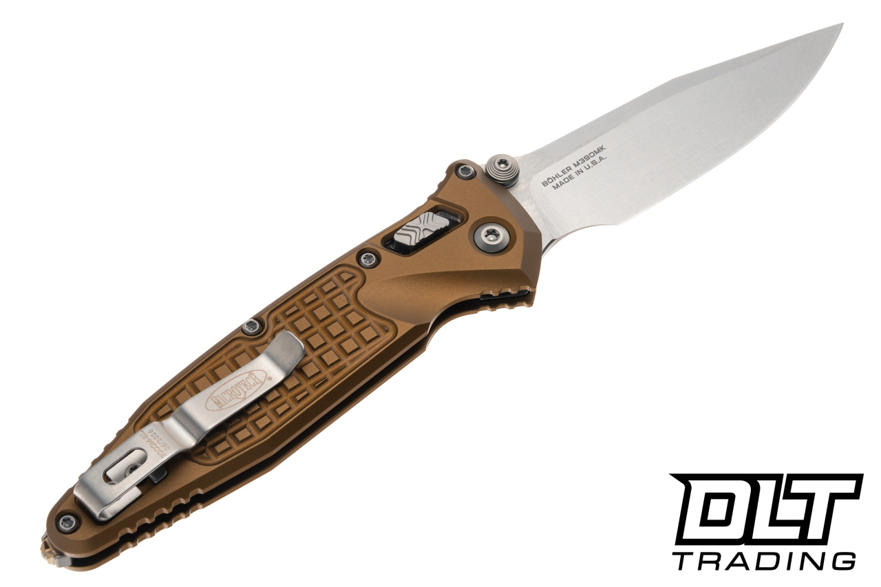 Microtech Socom Ram-Lok - Tan Frag Handle - Stonewashed Blade