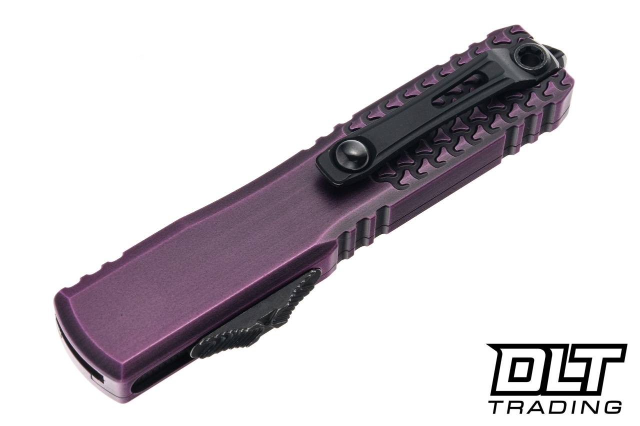 Microtech Ultratech Gen IV - Purple Abraision Half Tri-Grip Handle