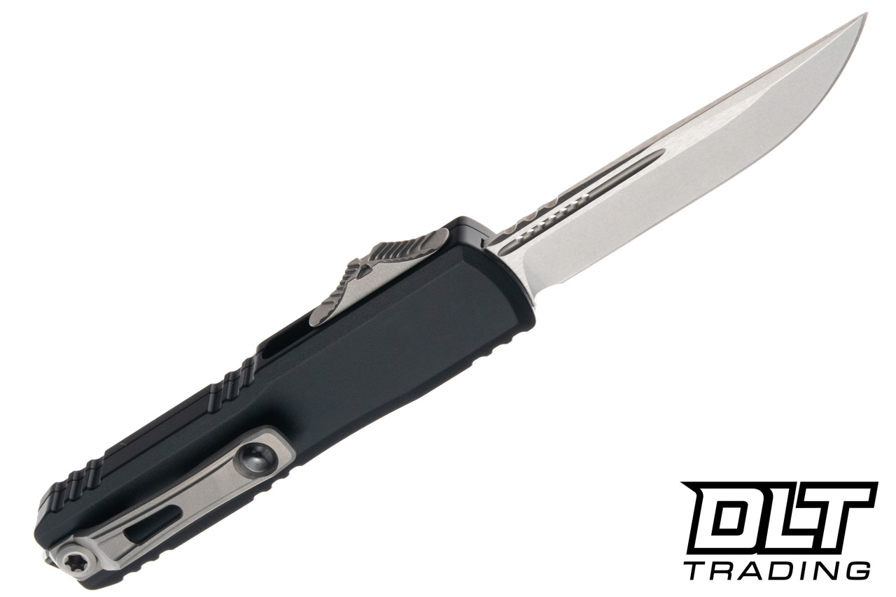 Microtech UTX-70 Gen IV - Black Handle - Stonewashed Blade - 11484