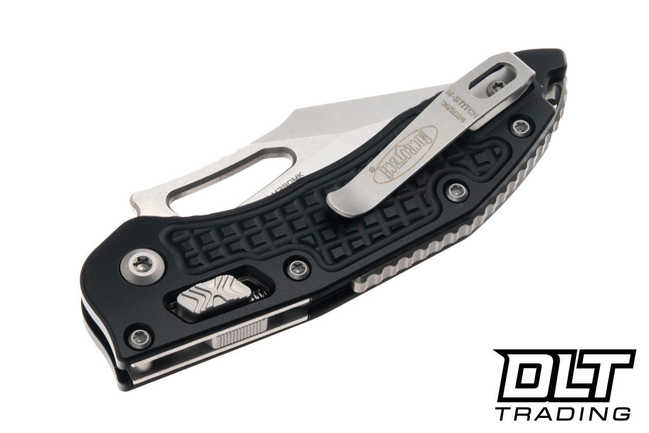 Microtech Mini Stitch Ram-Lok - Black Frag Handle - Stonewashed