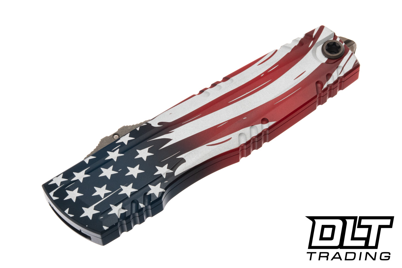Microtech Luminary ZBP - Flag Handle - Bronzed Apocalyptic Blade