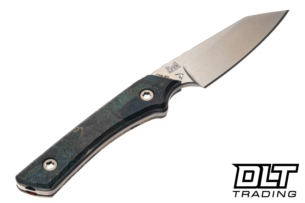 Lynch Northwest Swift Six - Blue Burl Micarta - Stonewashed CPM