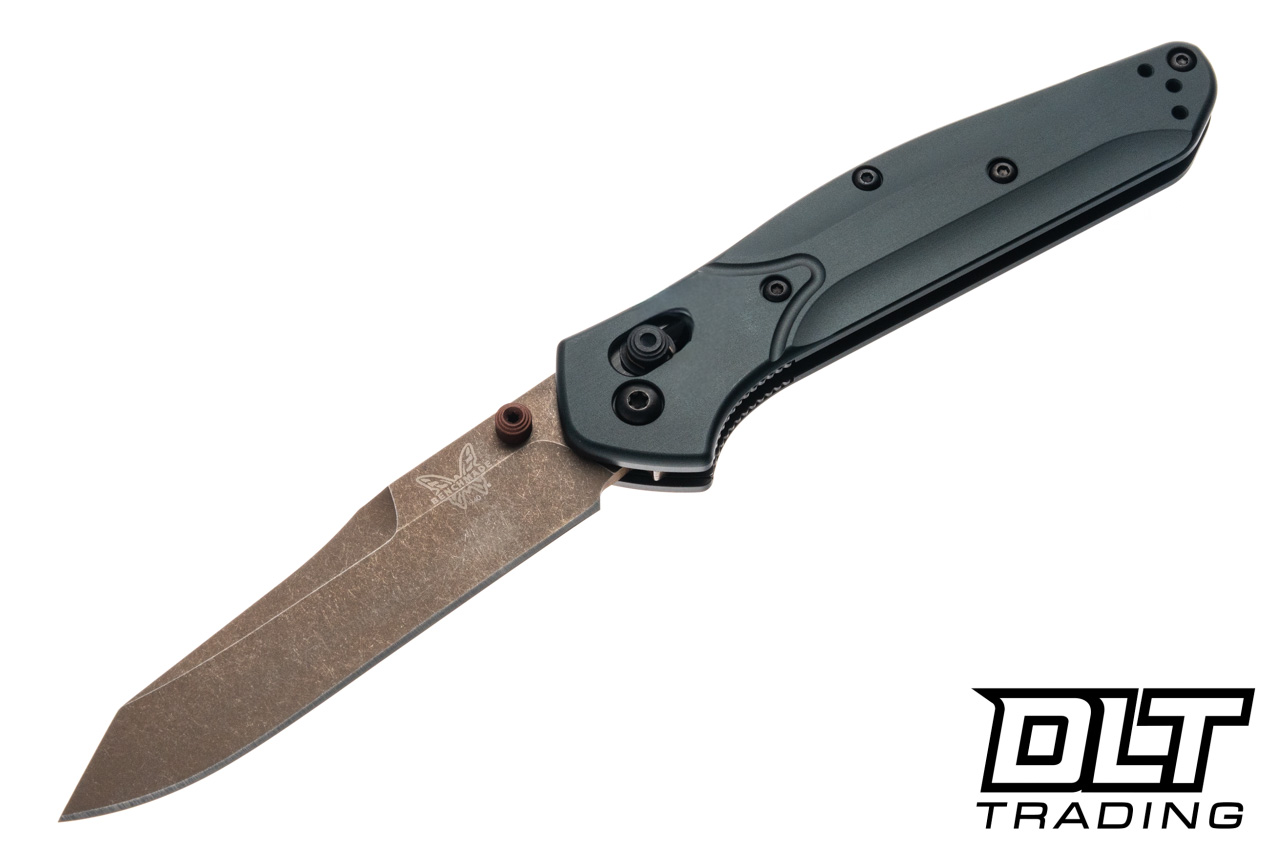 Benchmade Osborne 940FE-2601 - Taiga Green Aluminum - FDE Coated