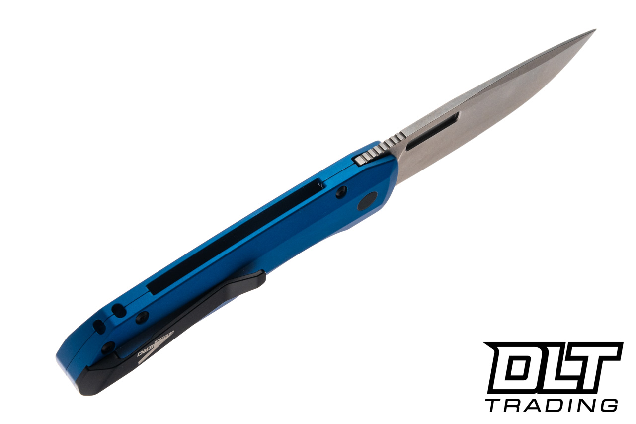 Pro-Tech Vero Synapse 2 - Blue Aluminum - Stonewash MagnaMax Blade