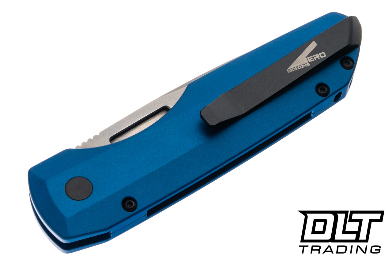 Pro-Tech Vero Synapse 2 - Blue Aluminum - Stonewash MagnaMax Blade