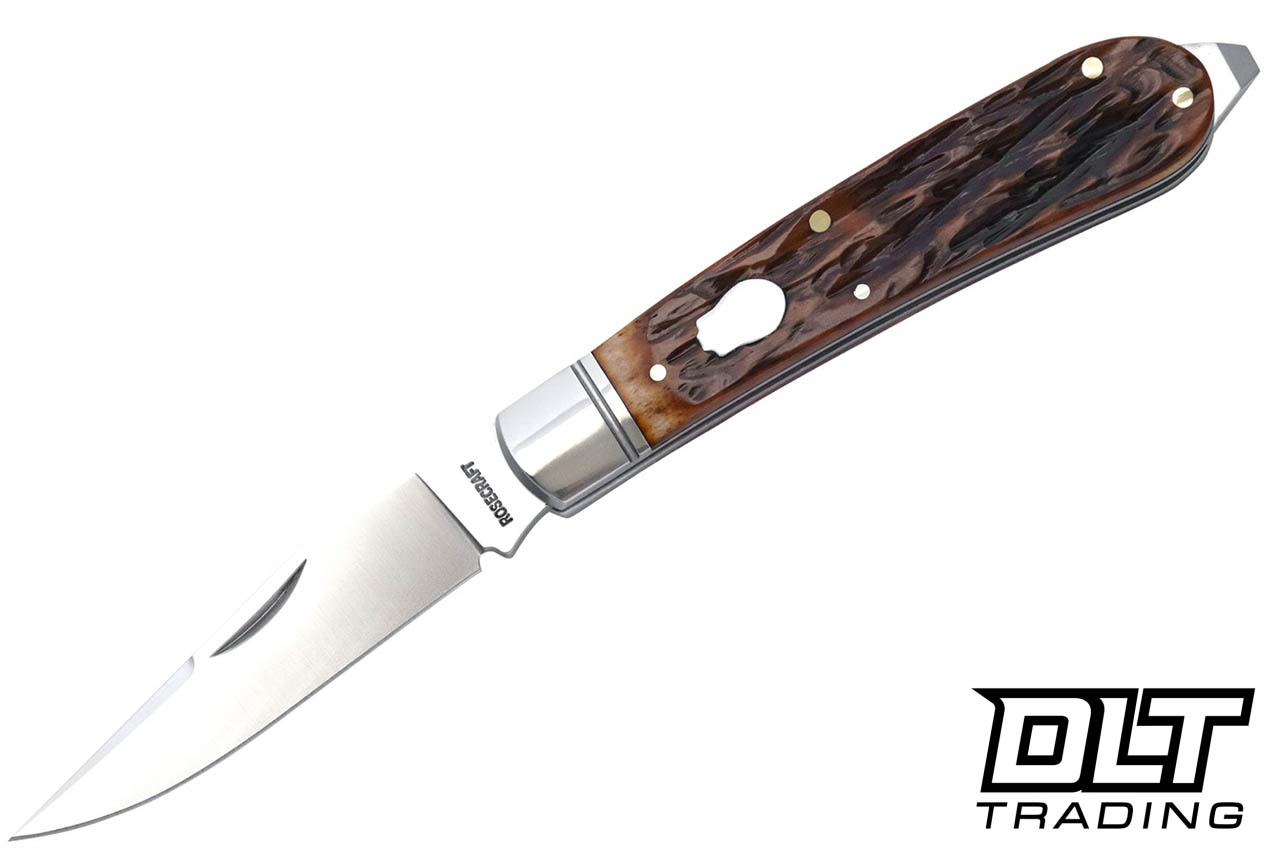 RoseCraft Blades Appalachian Jack - Dapper Jigged Bone - Brushed