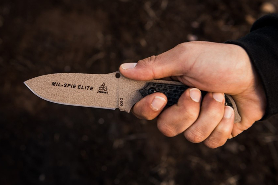 TOPS Mil-Spie 3 Elite - Black Linen Micarta - DLT Trading