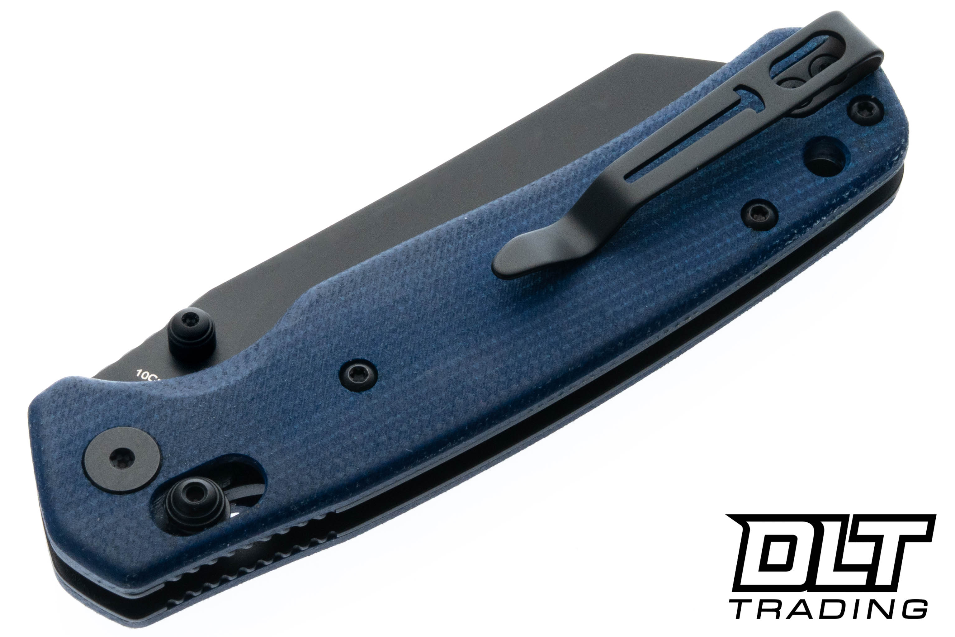Bestechman Cicada's Wing - Blue Micarta - Black PVD 10Cr15MoV