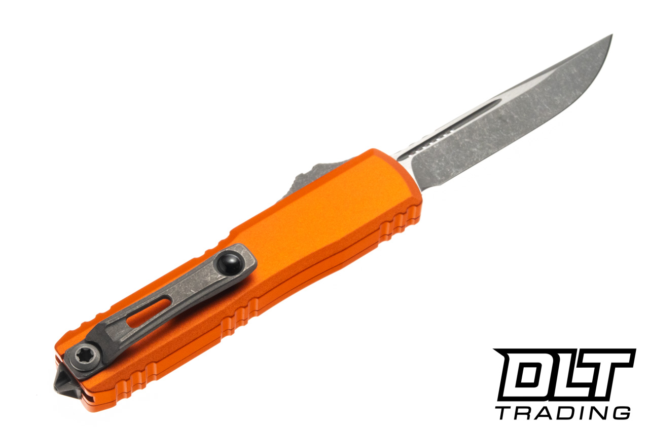orangetop.mc  KABUTO ＆スモークシールド付き Microtech UTX-70 Gen IV S/E - Orange Handle - Apocalyptic Blade