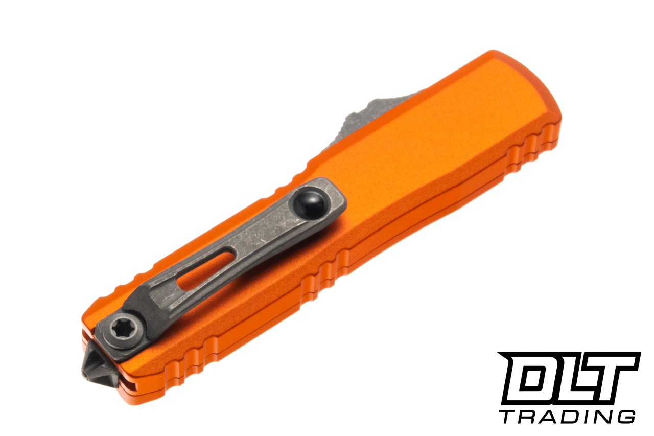 Microtech UTX-70 Gen IV S/E - Orange Handle - Apocalyptic Blade