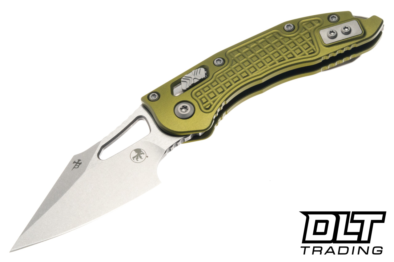 Microtech Mini-Stitch Ram-Lok - OD Green Frag Handle - Stonewash