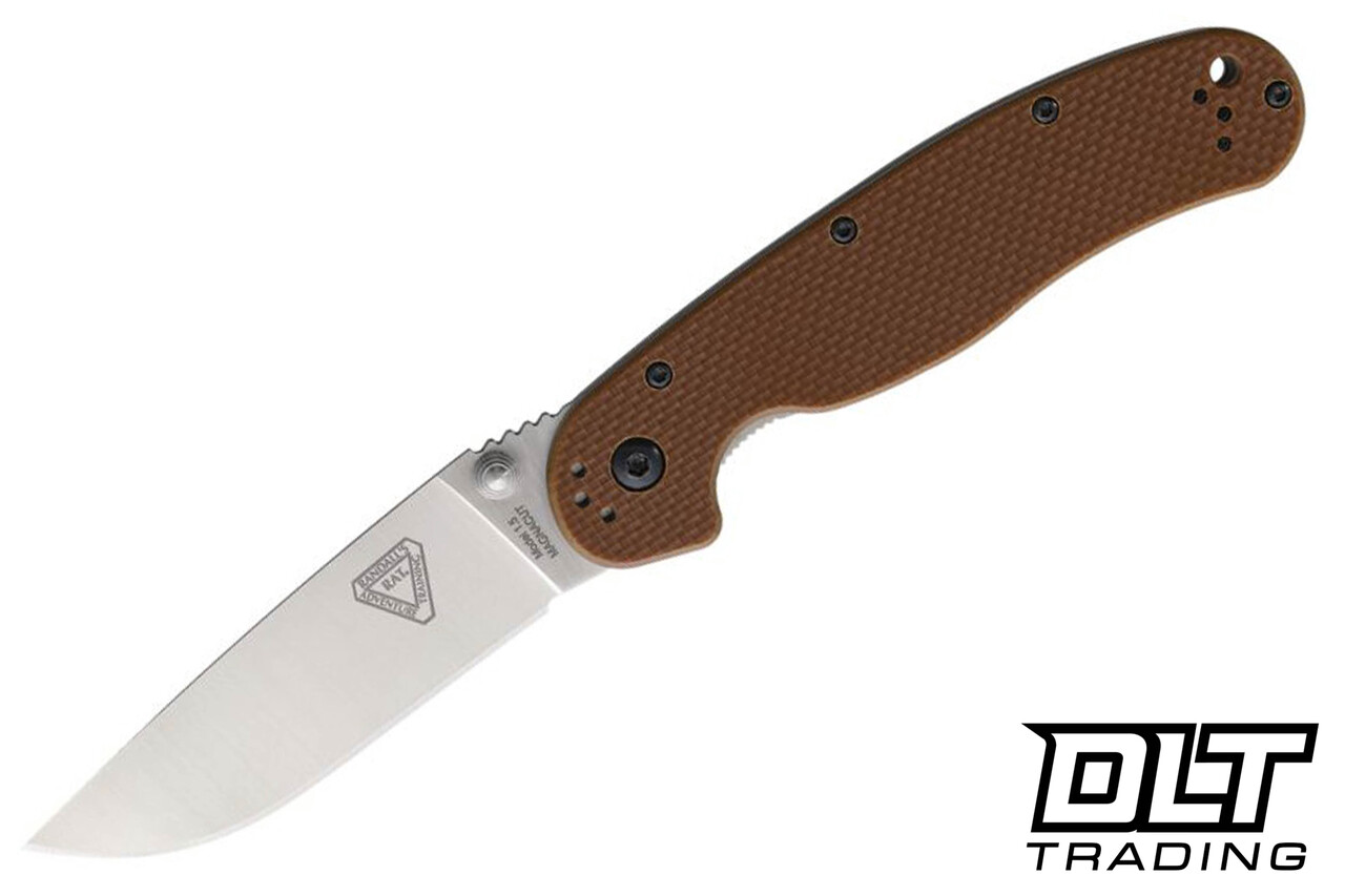 Ontario Randall Rat 1.5 Linerlock MagnaCut - Brown G-10 - DLT Trading
