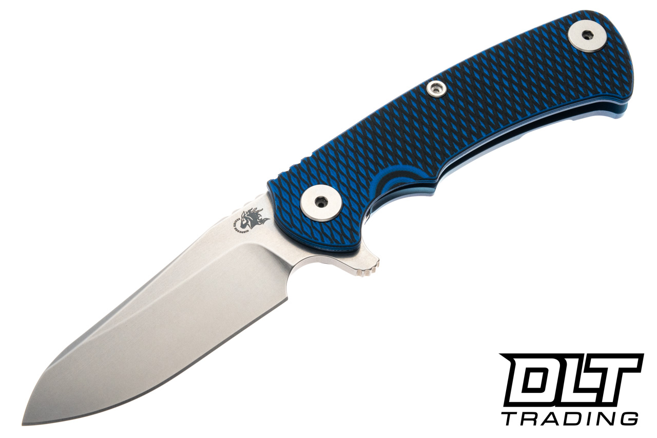 Hinderer Project X Sheepsfoot MagnaCut - Blue Anodized Titanium