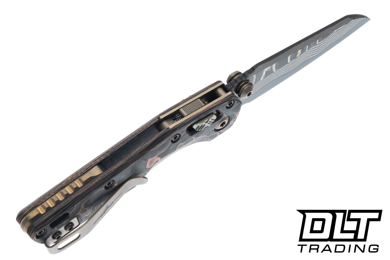 mimirinReプラチナム Microtech MSI Mini Ram-Lok - Live Wire Carbon Fiber - Bronze