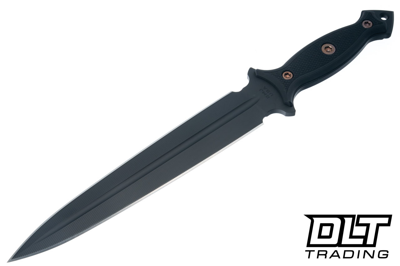 RMJ Tactical Nightshade - Graphite Black Cerakote 3V Blade - Black