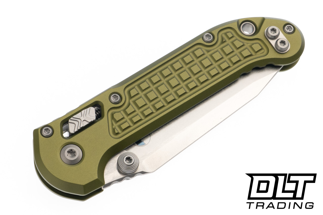 Microtech LUDT Ram-Lok - OD Green Frag Handle - Stonewashed Blade