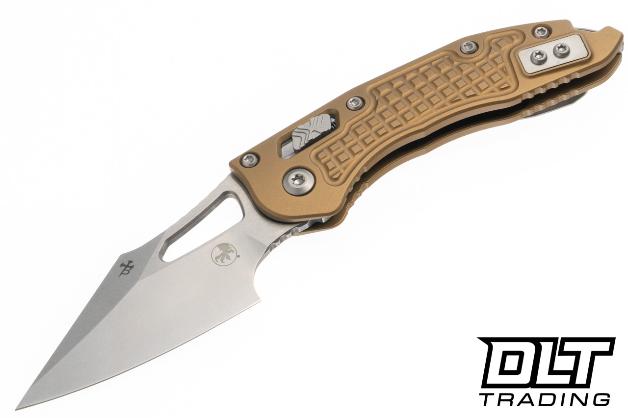Microtech Mini Stitch Ram-Lok - Tan Frag Handle - Stonewashed