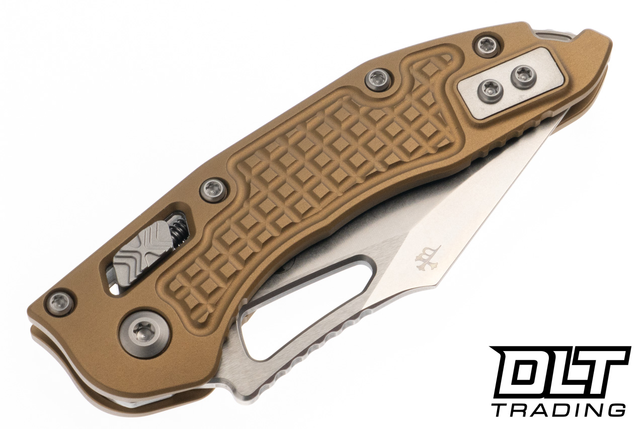 Microtech Mini Stitch Ram-Lok - Tan Frag Handle - Stonewashed