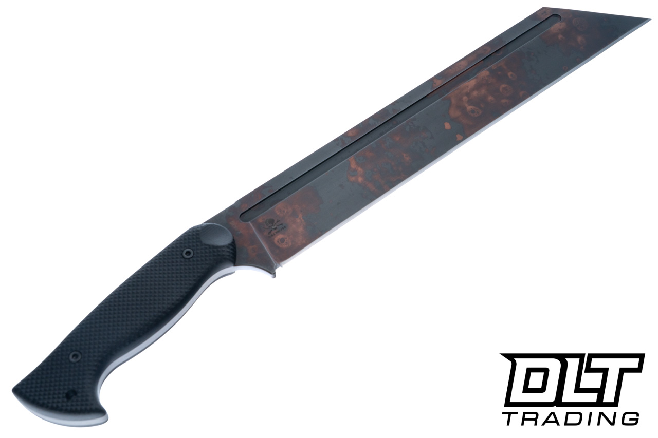 WTG Sea-X - SKS51 Copper Washed Blade - Black G-10 Gator Grip