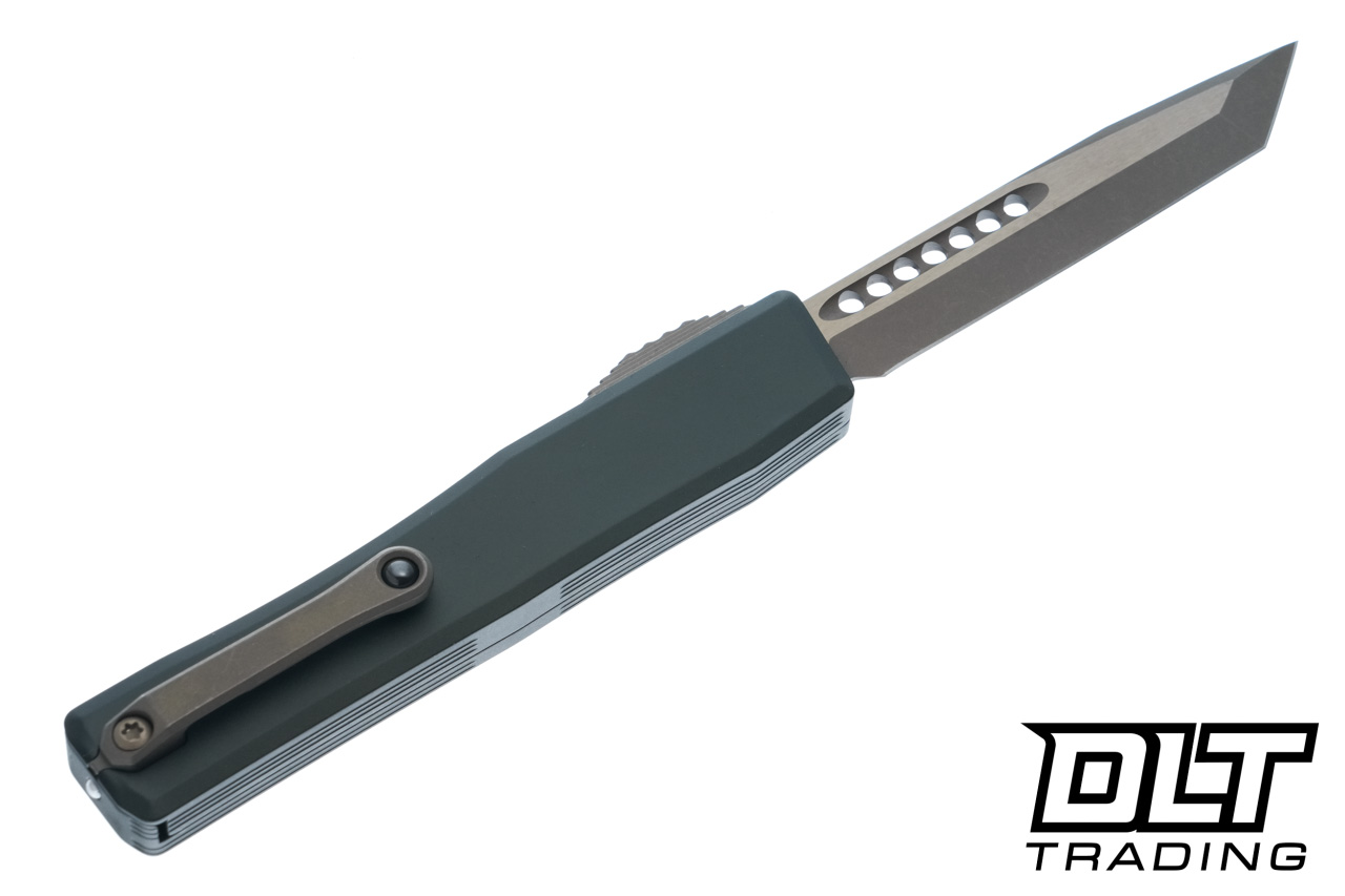 Heretic NYX - Bronze Cerakote Tanto MagnaCut Blade - OD Green