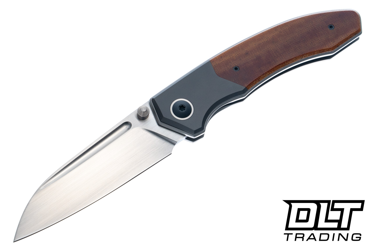 Trevor Burger Custom Knives Dakar Recessed - Darkened Ti Bolster
