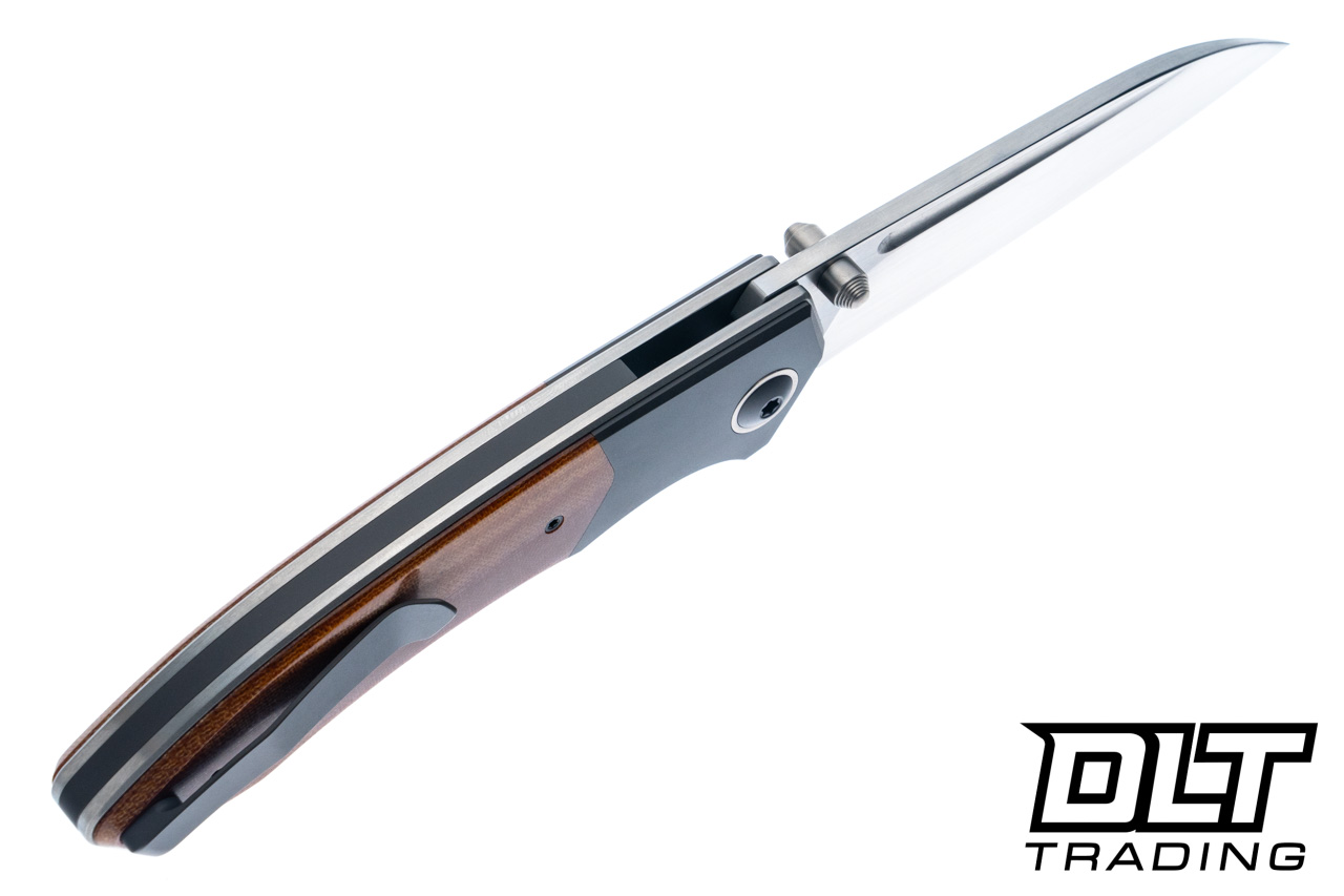 Trevor Burger Custom Knives Dakar Recessed - Darkened Ti Bolster