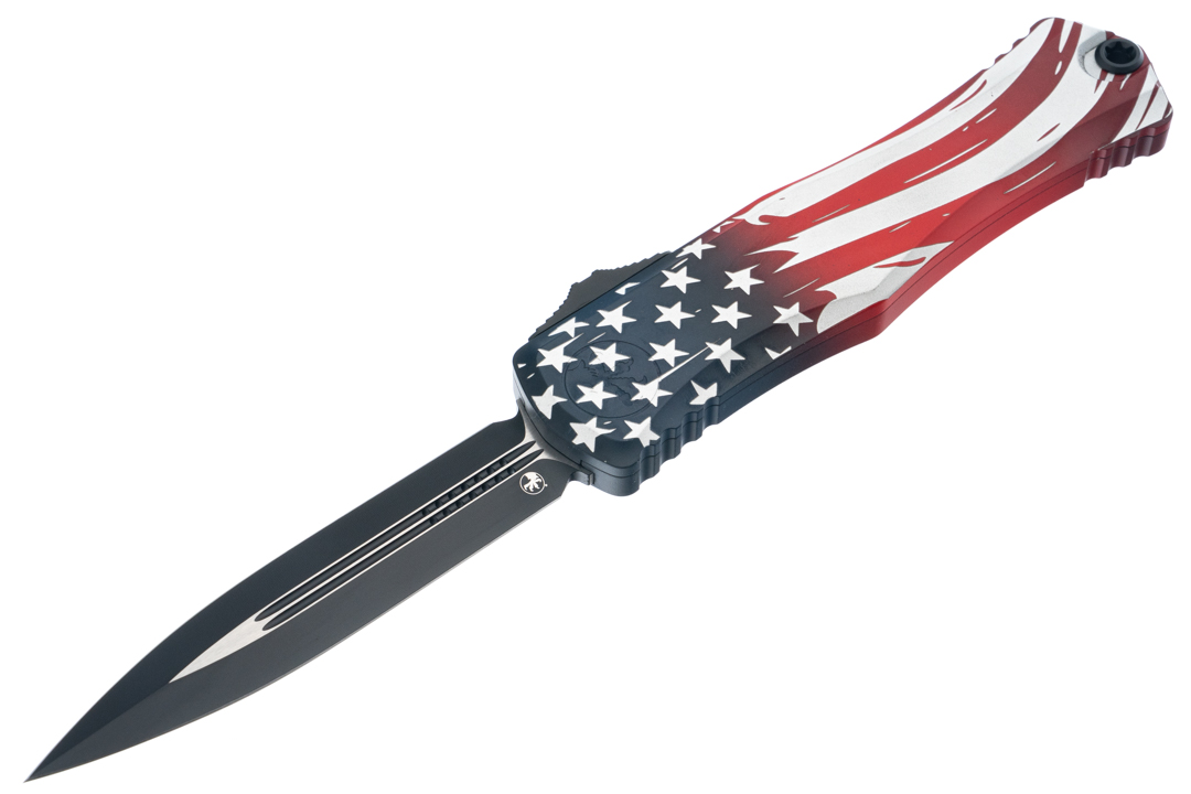 Microtech Hera II - 250th Anniversary - Flag Handle - Black Blade