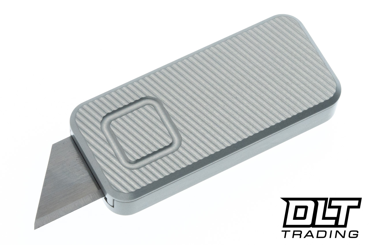 Rivery MFG Zero Utility Knife - File Pattern - Gray Aluminum with