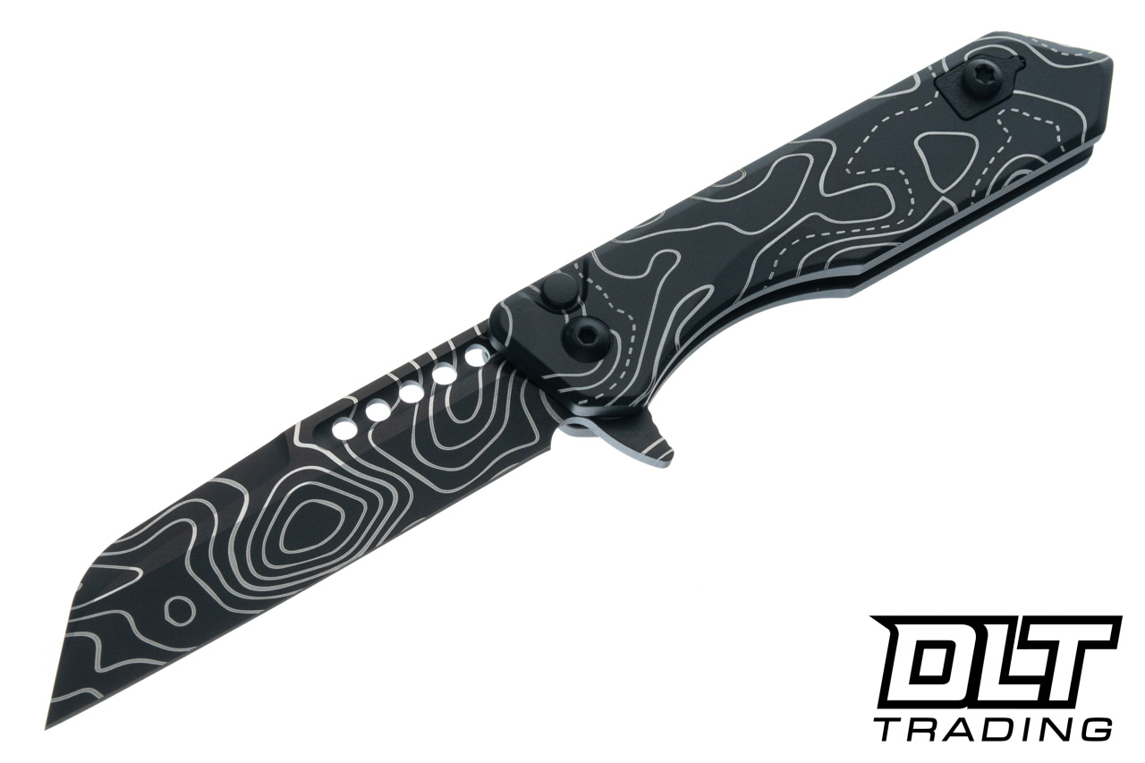 Heretic Jinn Manual - Wharncliffe Black Topo MagnaCut Blade