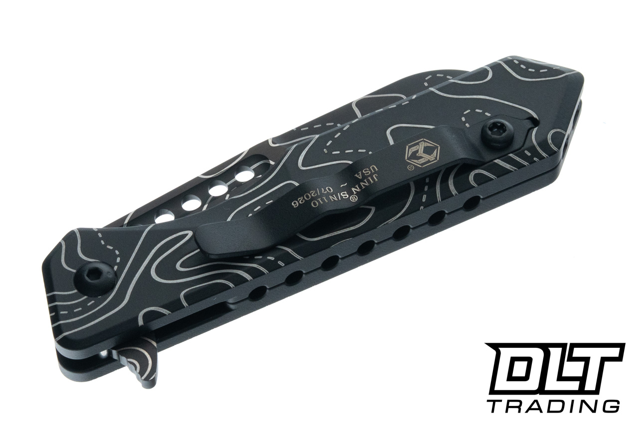 Heretic Jinn Manual - Wharncliffe Black Topo MagnaCut Blade