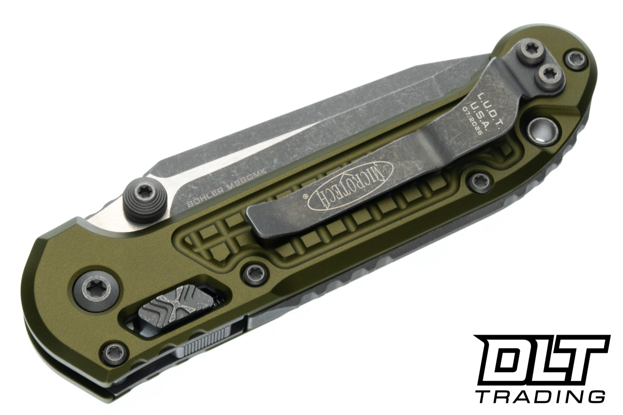 Microtech LUDT Ram-Lok T/E - OD Green Handle - Apocalyptic Blade