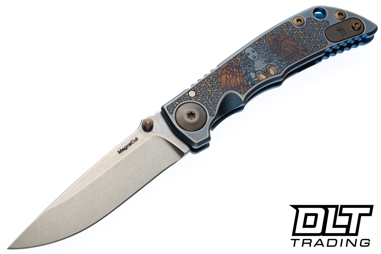 Spartan Blades Harsey Folder 3.25 - Angel Blue Bronze Anodized